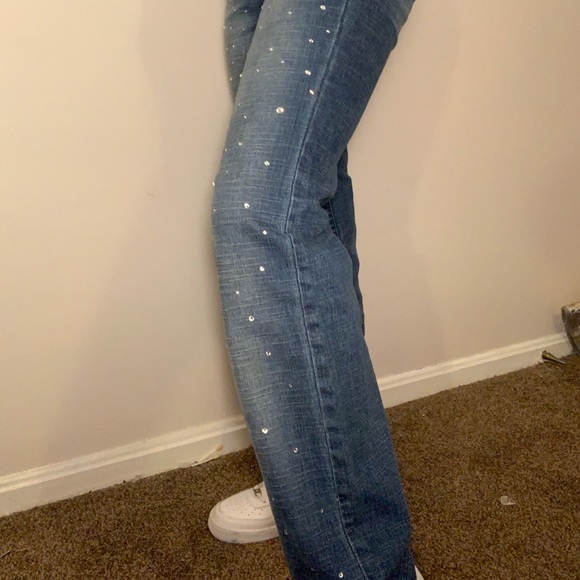 Wide leg Rhinestone  Pants - Picture 3 of 4